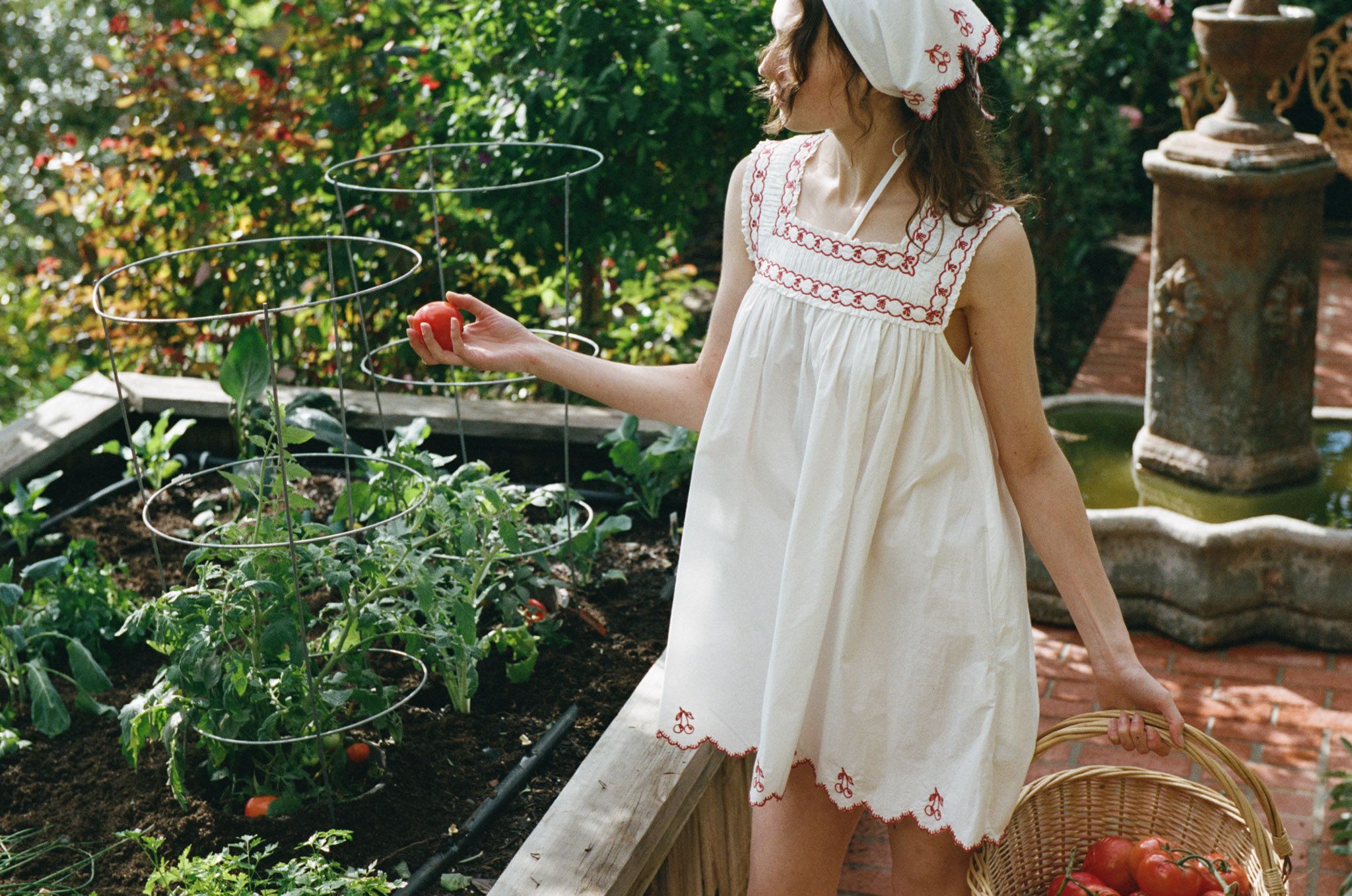 Emma Mini Dress — White | For Love & Lemons