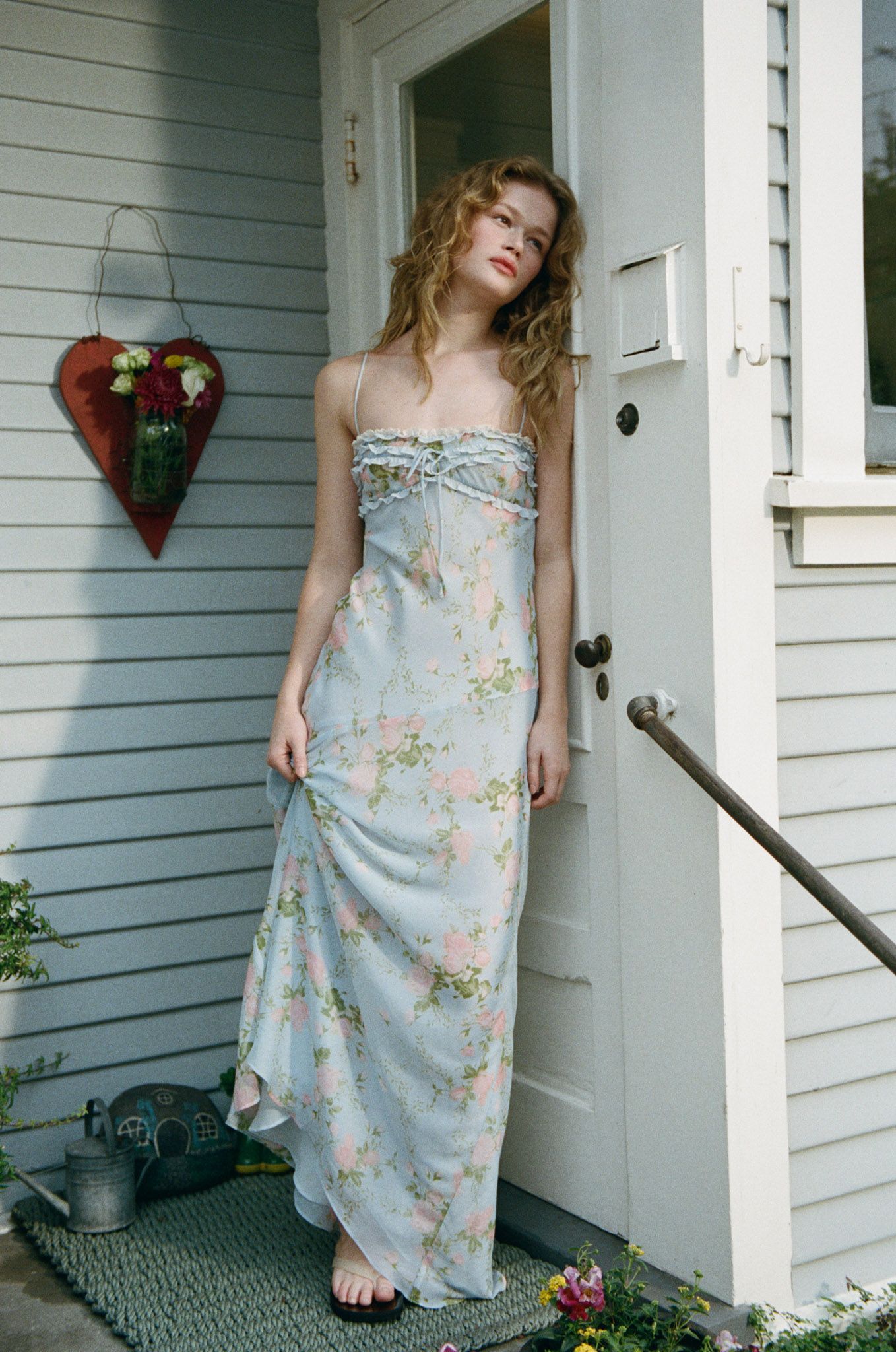 mini royal blue homecoming dress Natalia Halter Maxi main image 1