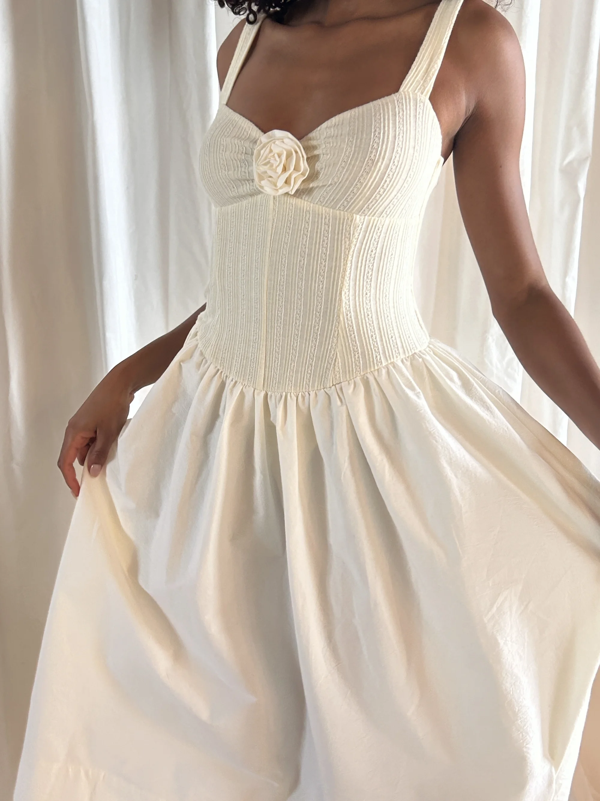 billie pointelle midi dress For Love & Lemons Billie Pointelle Midi Dress