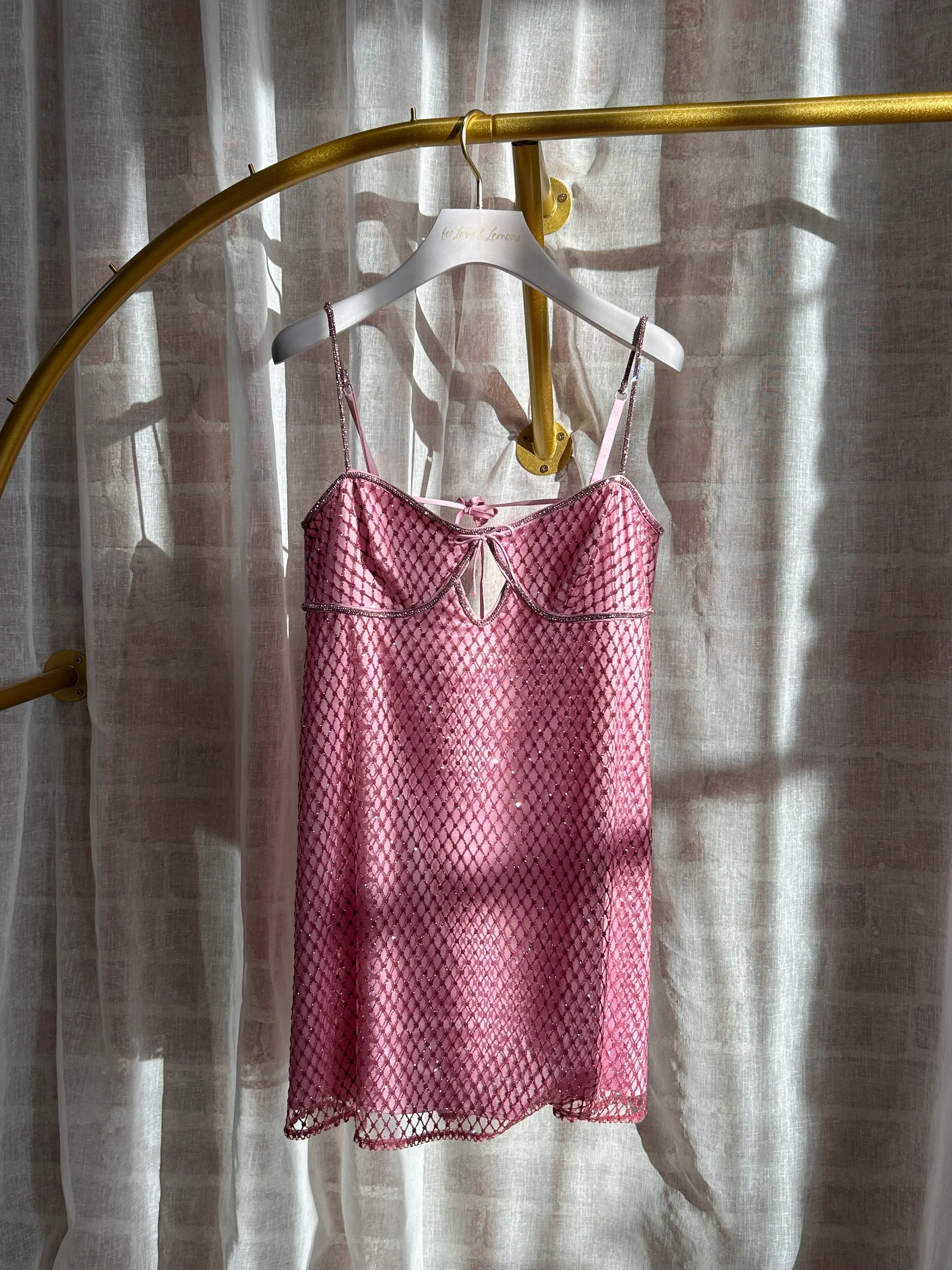 Glitter Slip Dress Pink | For Love & Lemons Glitter Slip Dress Pink | For Love & Lemons