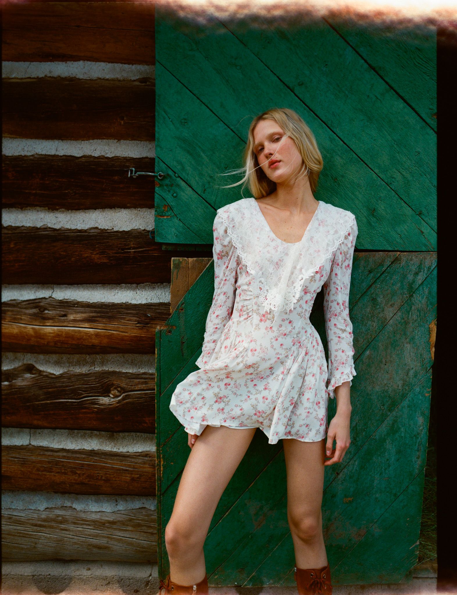Dolly Dot Mini Dress — Indigo | For Love & Lemons