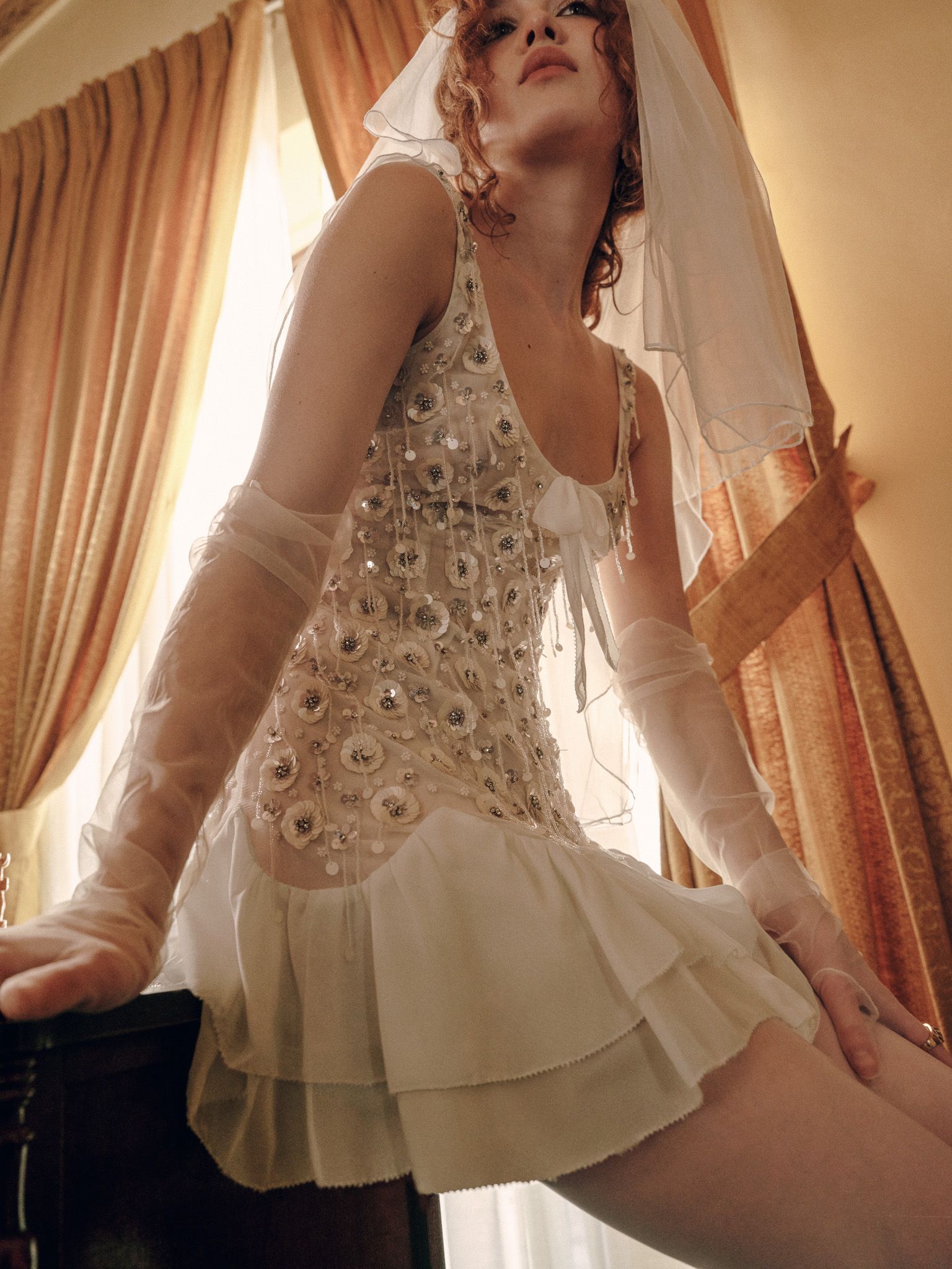 Bibiy　CATALINA DRESS Catalina Mini Dress — Cream | For Love & Lemons