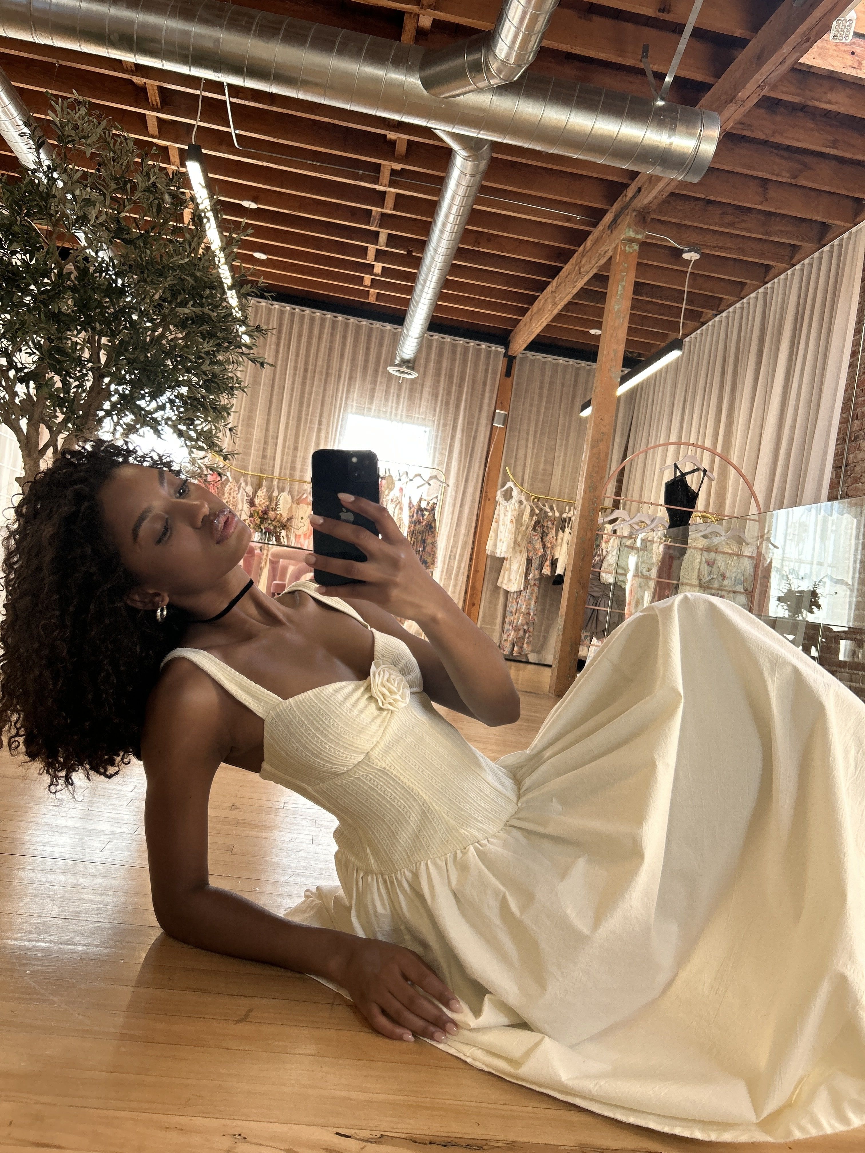 midi slip dress white COUCOU The Midi Slip Dress | White | Size XL